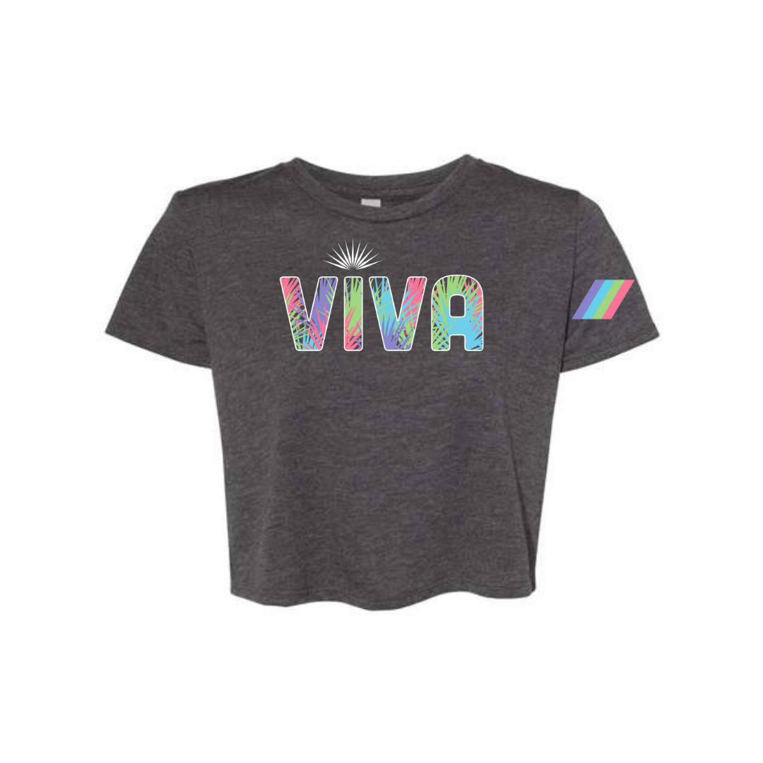 Viva Woman's Crop Top Grey Tequila Seltzer
