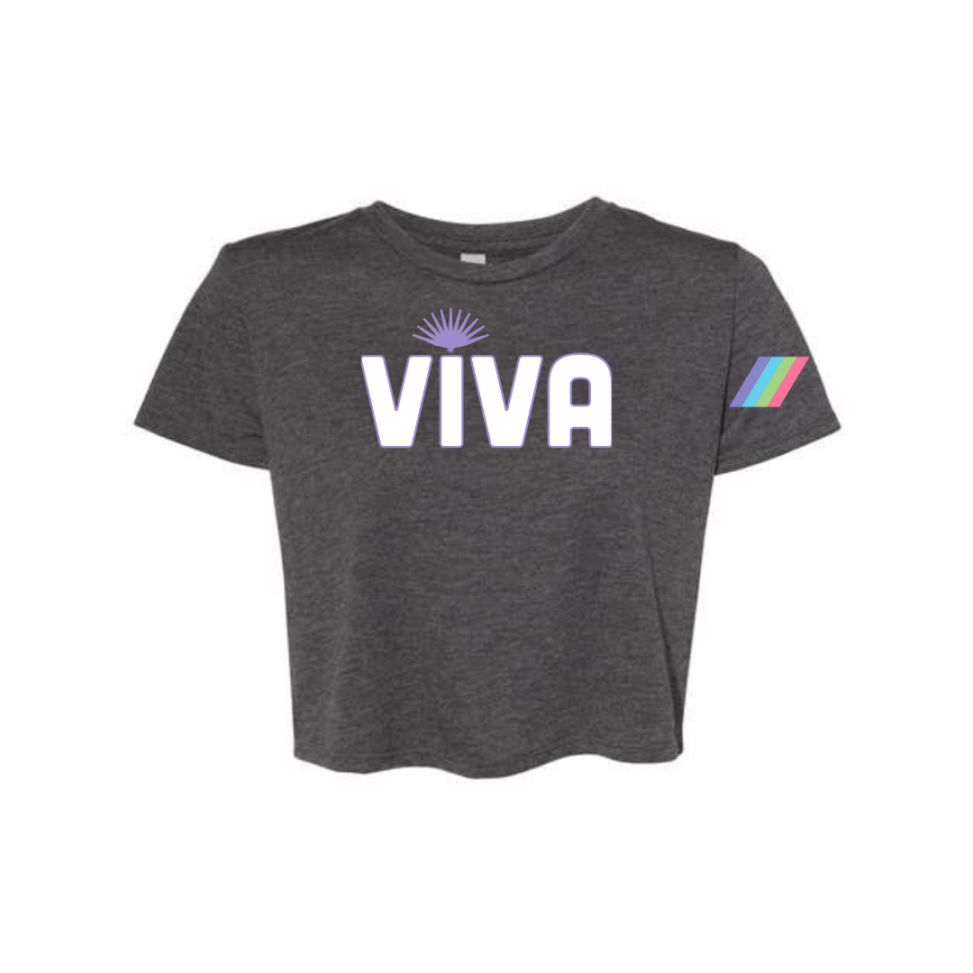 Viva Woman's Crop Top Grey Tequila Seltzer