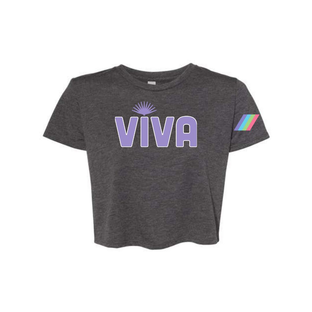 Viva Woman's Crop Top Grey Tequila Seltzer