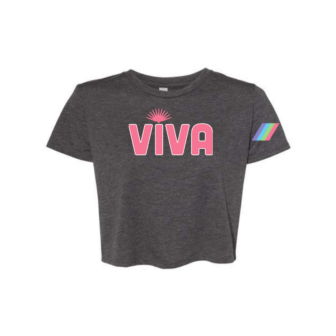 Viva Woman's Crop Top Grey Tequila Seltzer