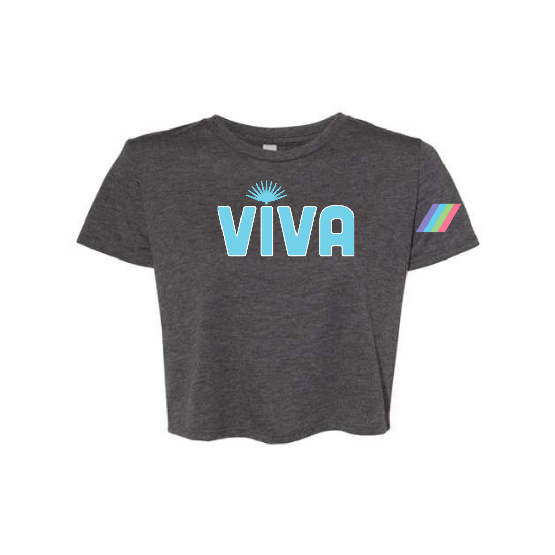 Viva Woman's Crop Top Grey Tequila Seltzer