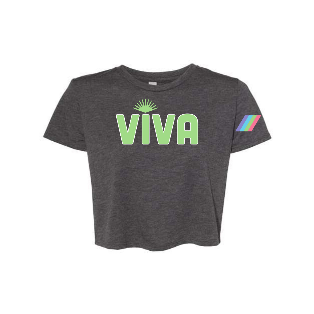 Viva Woman's Crop Top Grey Tequila Seltzer