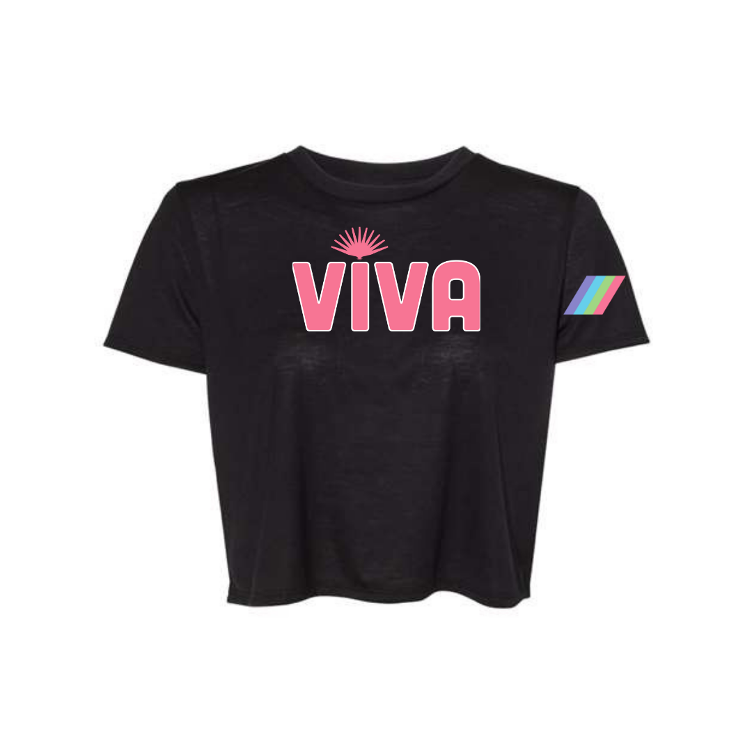 Viva Woman's Crop Top Black Tequila Seltzer