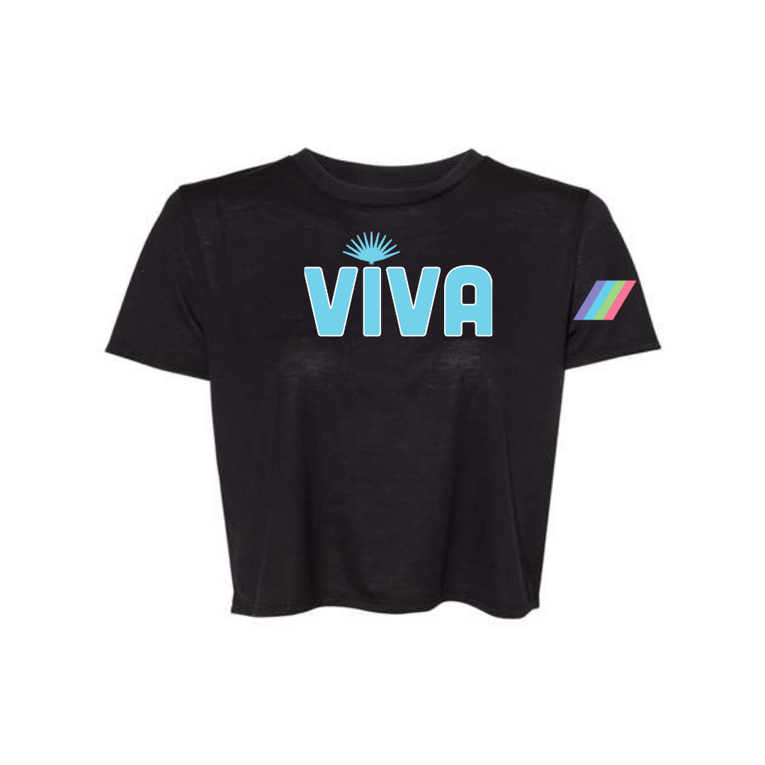 Viva Woman's Crop Top Black Tequila Seltzer