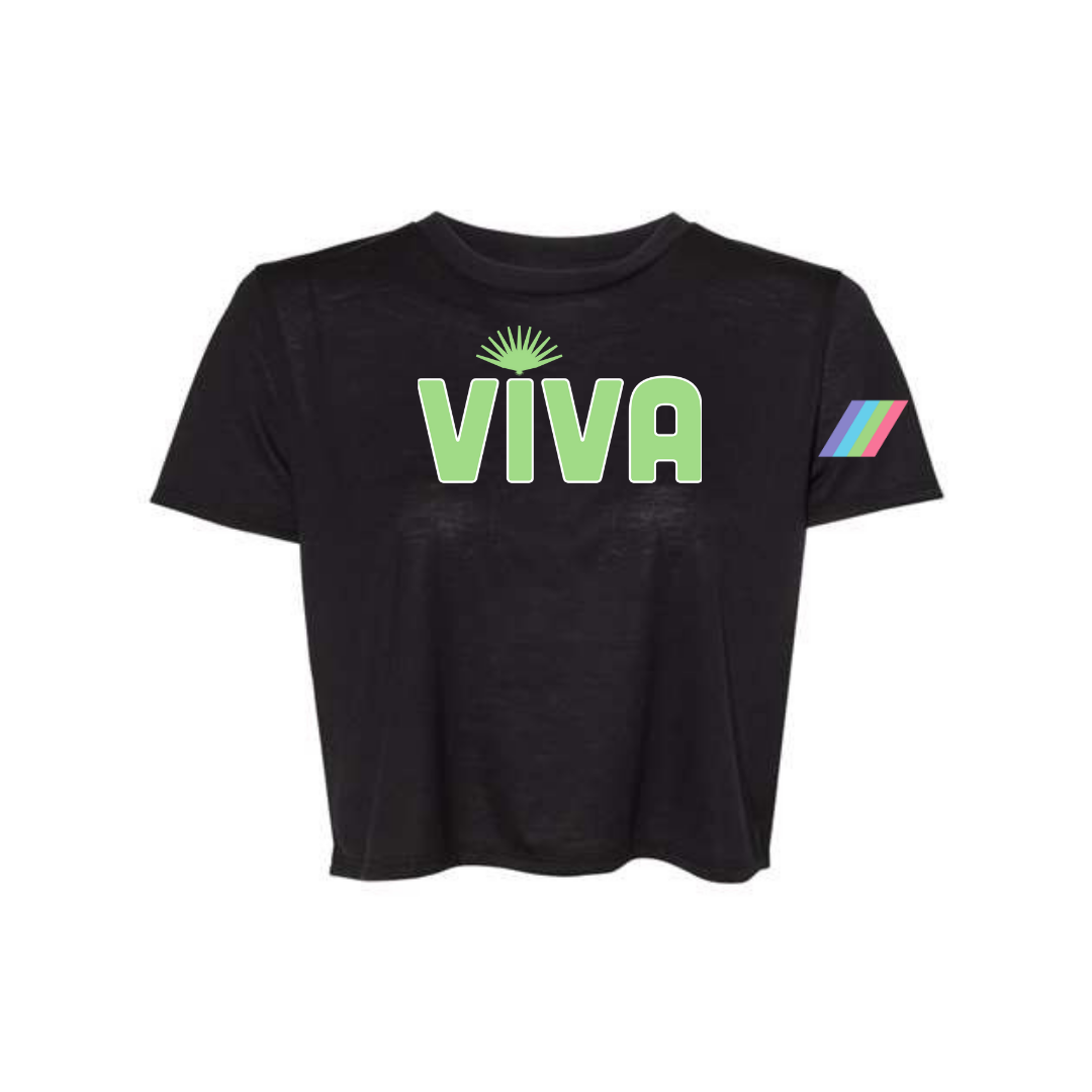 Viva Woman's Crop Top Black Tequila Seltzer