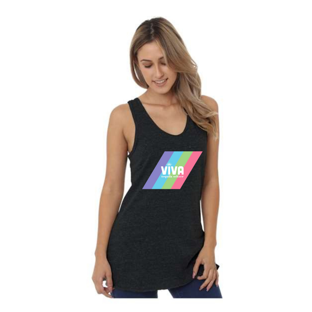 Viva Womens Black Triblend Tank Top