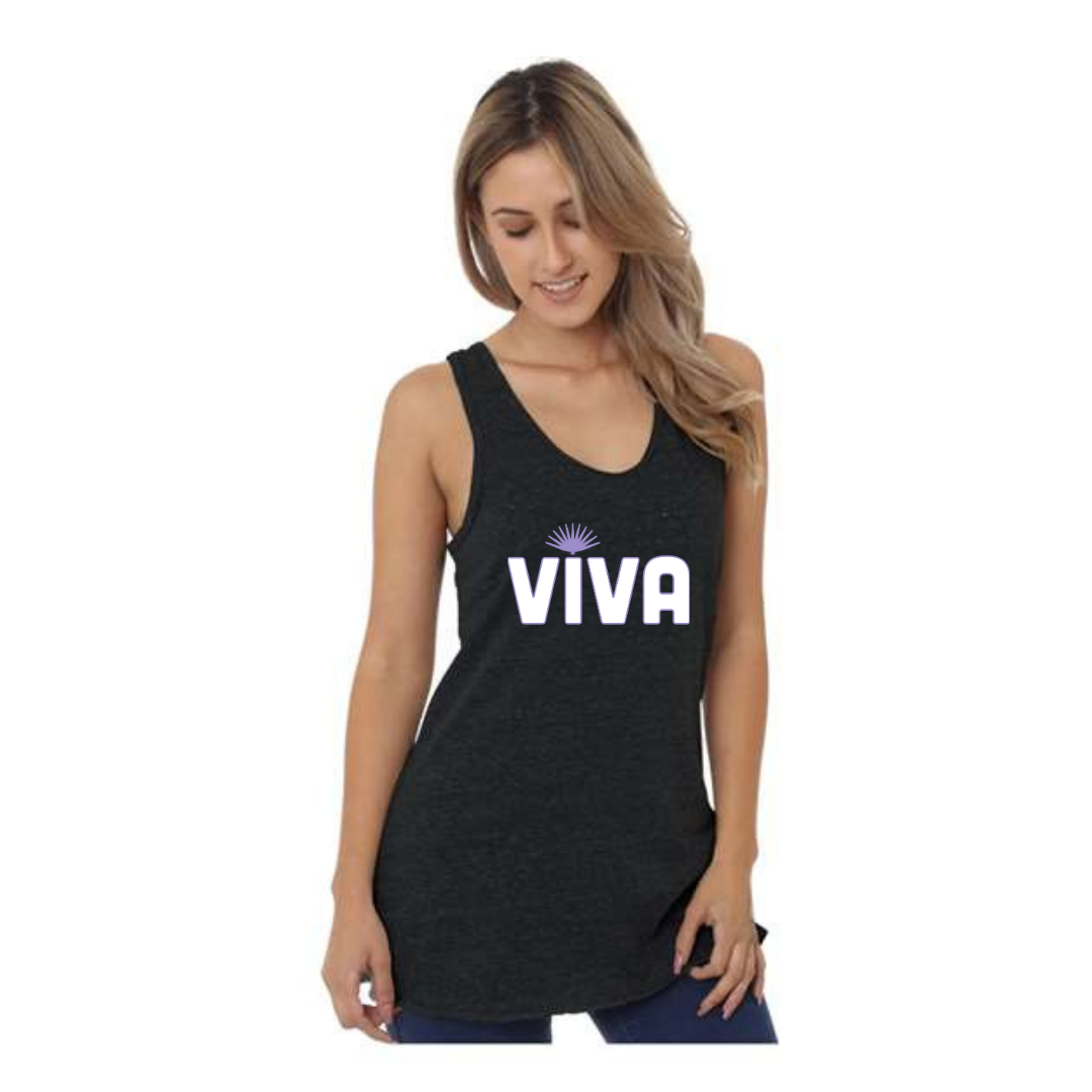 Viva Womens Black Triblend Tank Top