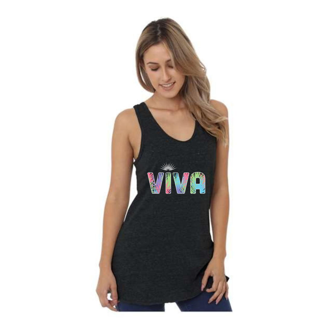 Viva Womens Black Triblend Tank Top