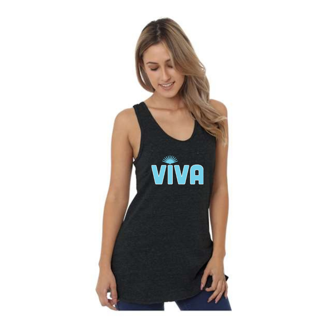 Viva Womens Black Triblend Tank Top