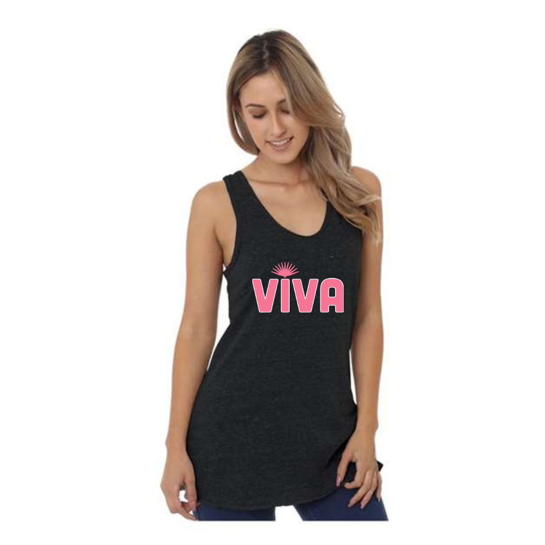 Viva Womens Black Triblend Tank Top