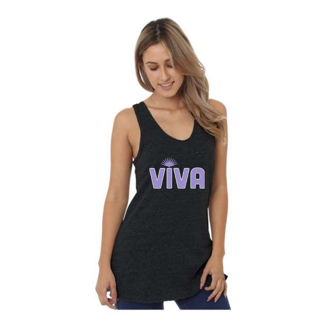 Viva Womens Black Triblend Tank Top